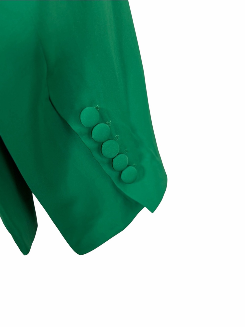 Tailored Green Women's Blazer - Single-Breasted - Picture 5 of 5